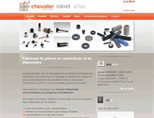 Tablet Screenshot of chevalier-cleret.fr